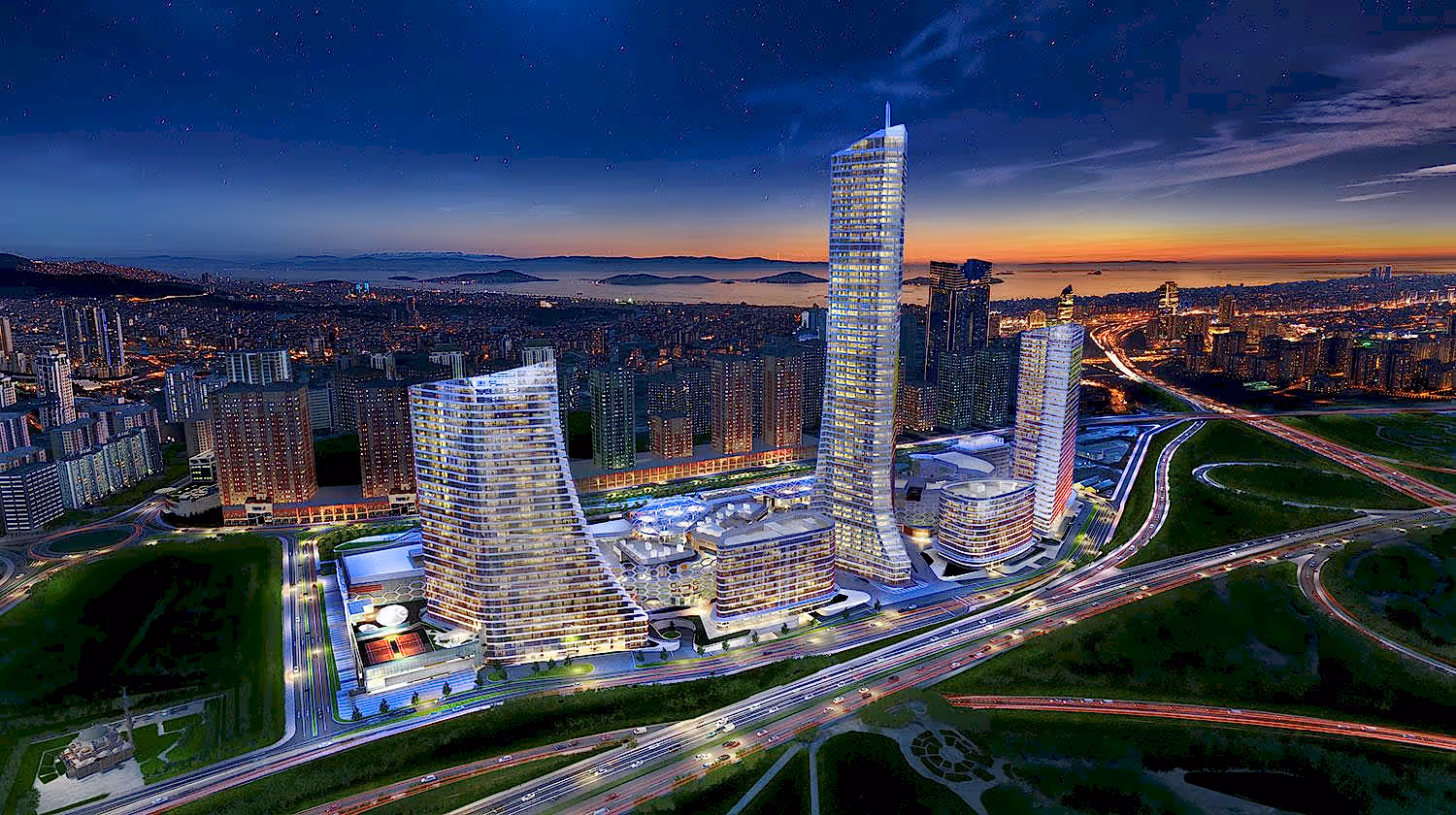 Metropol İstanbul kulesinde iple erişim yöntemi ile gerçekleştirilen dış cephe teknik montaj, cam temizliği ve bakım çalışmaları.